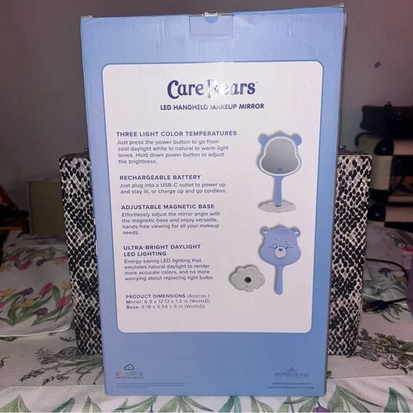Care Bears Grumpy Bear Impressions beauty X colab. Hand mirror with stand - Picture 8 of 10